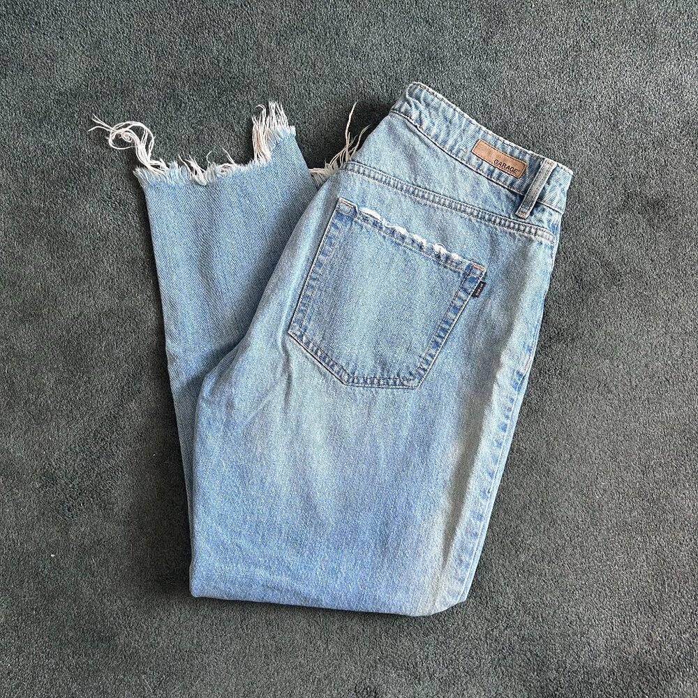 GARAGE size 13 Jeans light wash high waisted